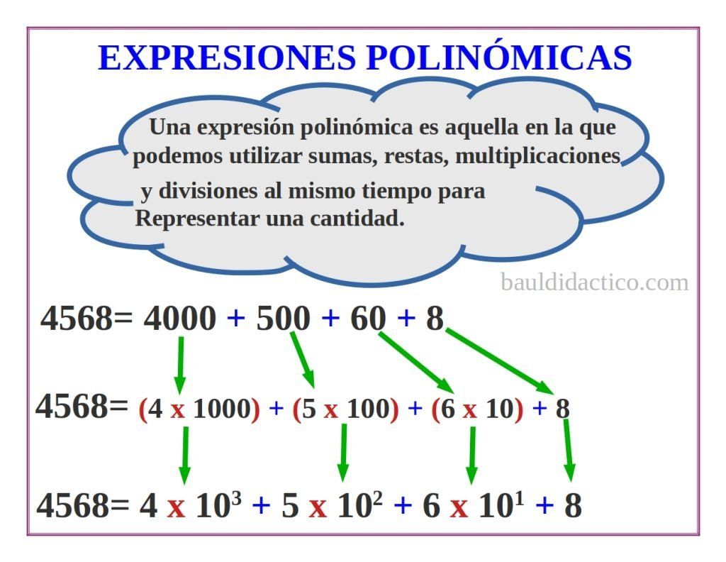 Expresiones polinómicas