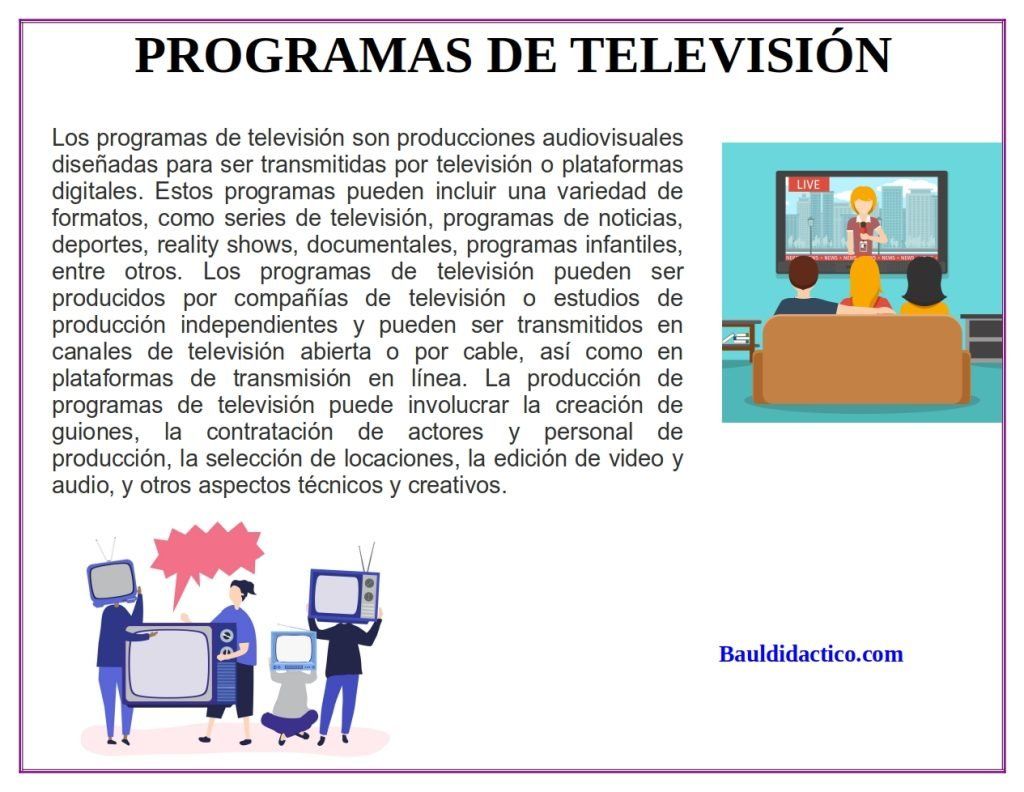 Programas de televisión