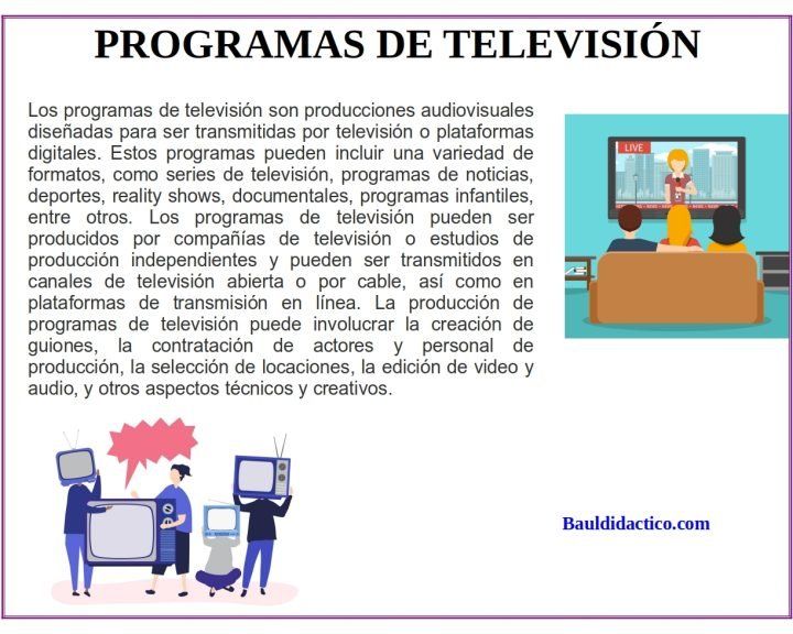 Programas de televisión