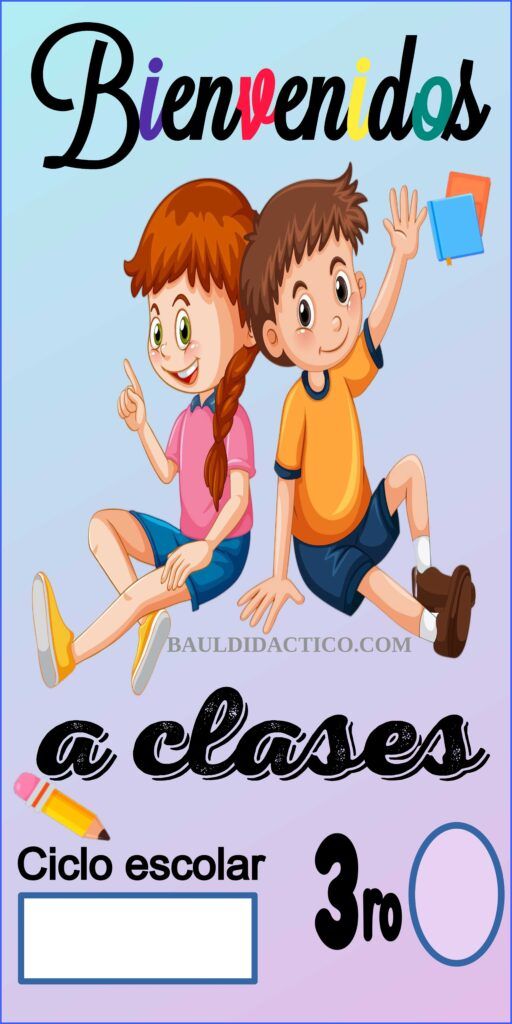 Lonas de bienvenida  a clases