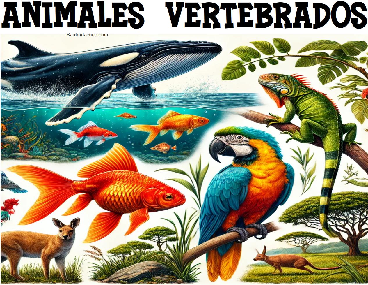 Animales vertebrados