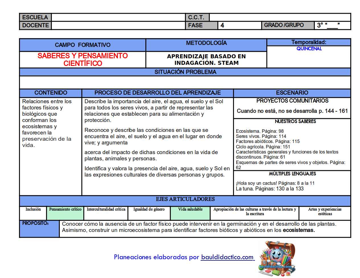 Cuando no está no se desarrolla