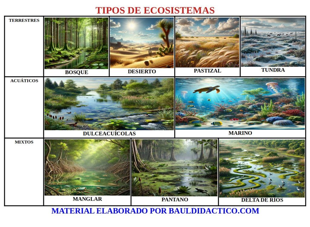 TIPOS DE ECOSISTEMAS