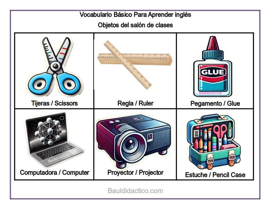 objetos del aula