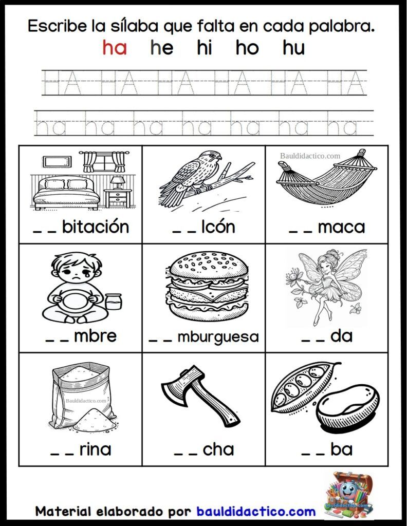 Palabras que comienzan con ha