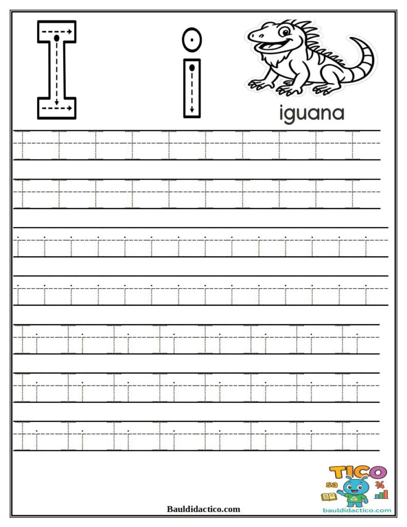 actividades con la letra i