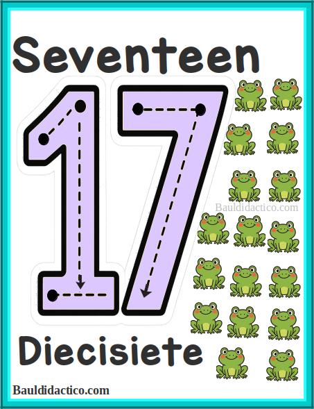 Los números en inglés del 1 al 20