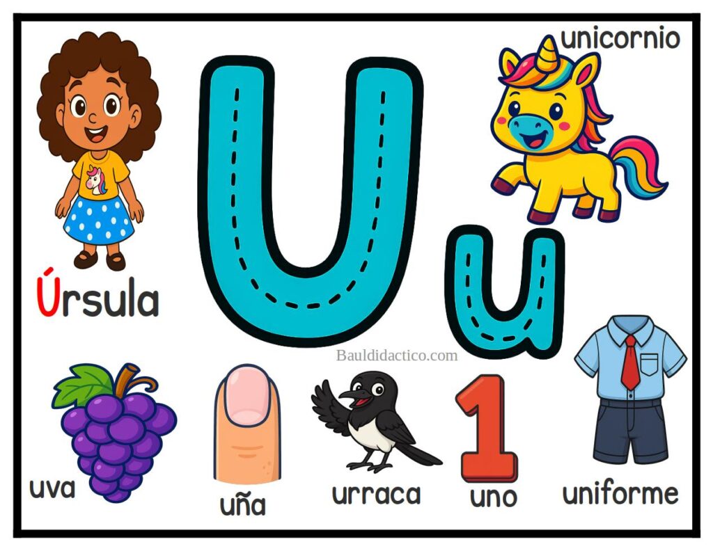 Letra U (actividades y juegos)