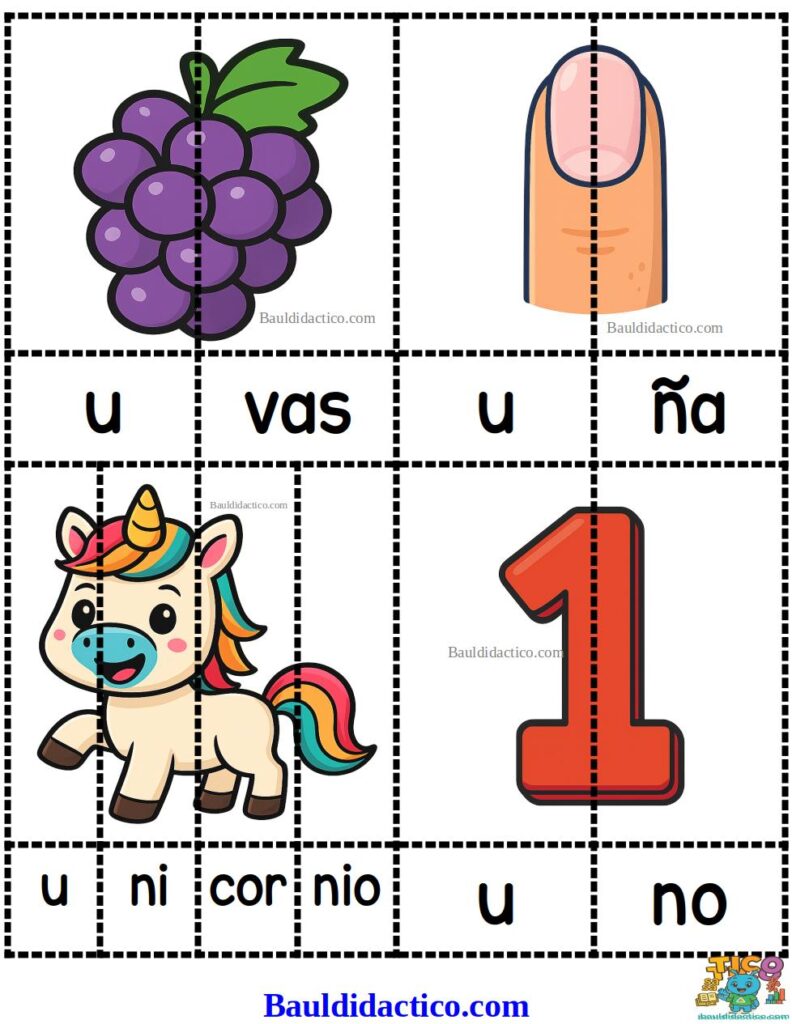 Letra U (actividades y juegos)