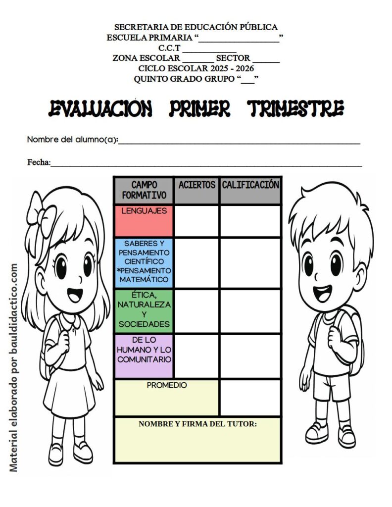 Evaluación primer trimestre