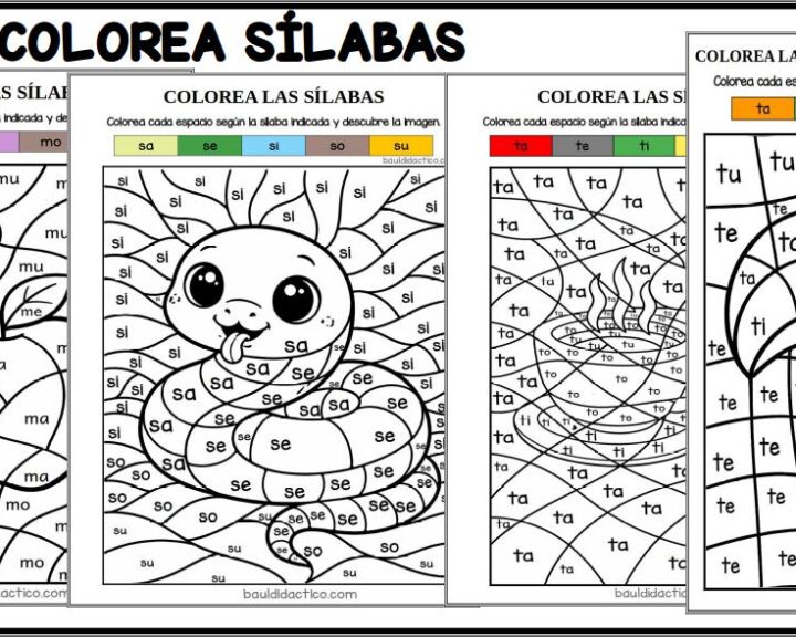 Colorea sílabas