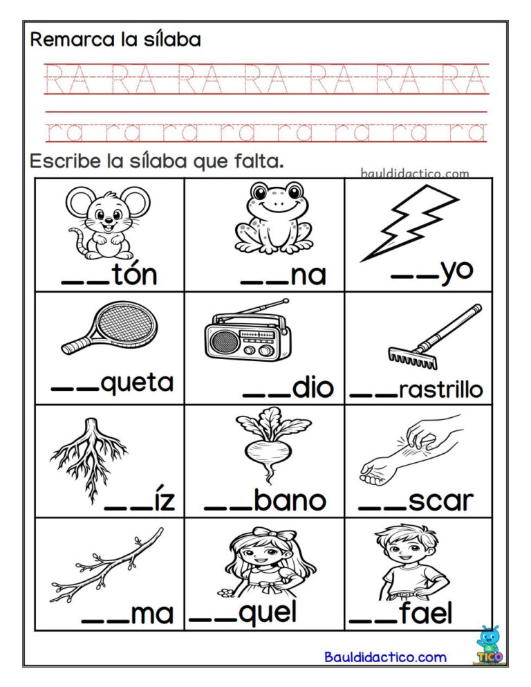 Letra R - ESPAÑOL - Baúl Didáctico