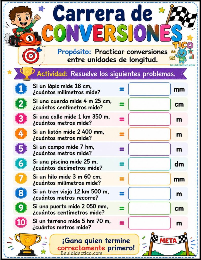  Conversiones Unidades de Medida de Longitud