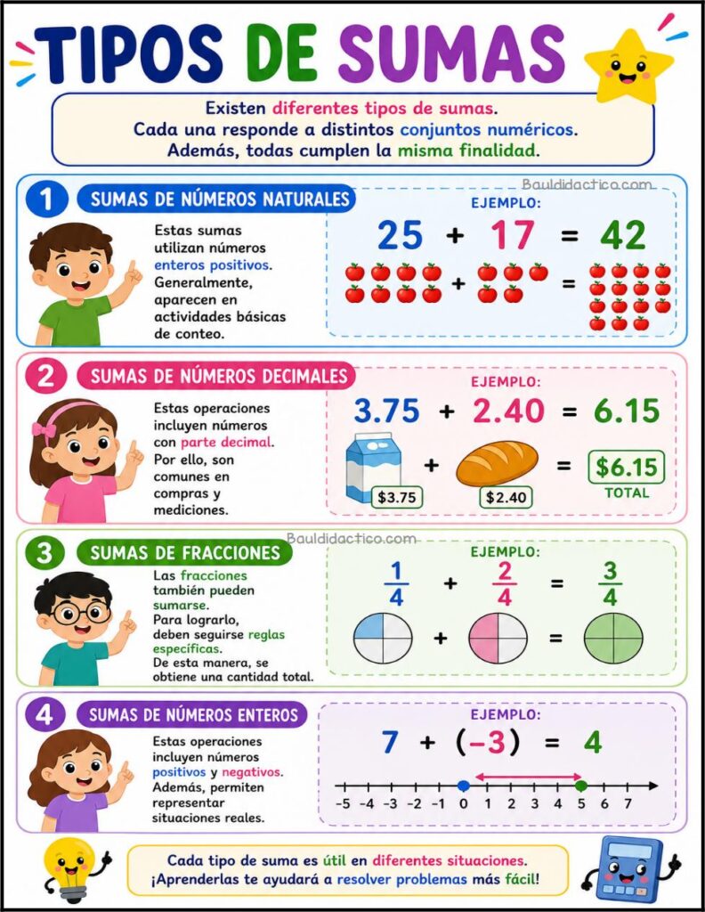 Tipos de suma