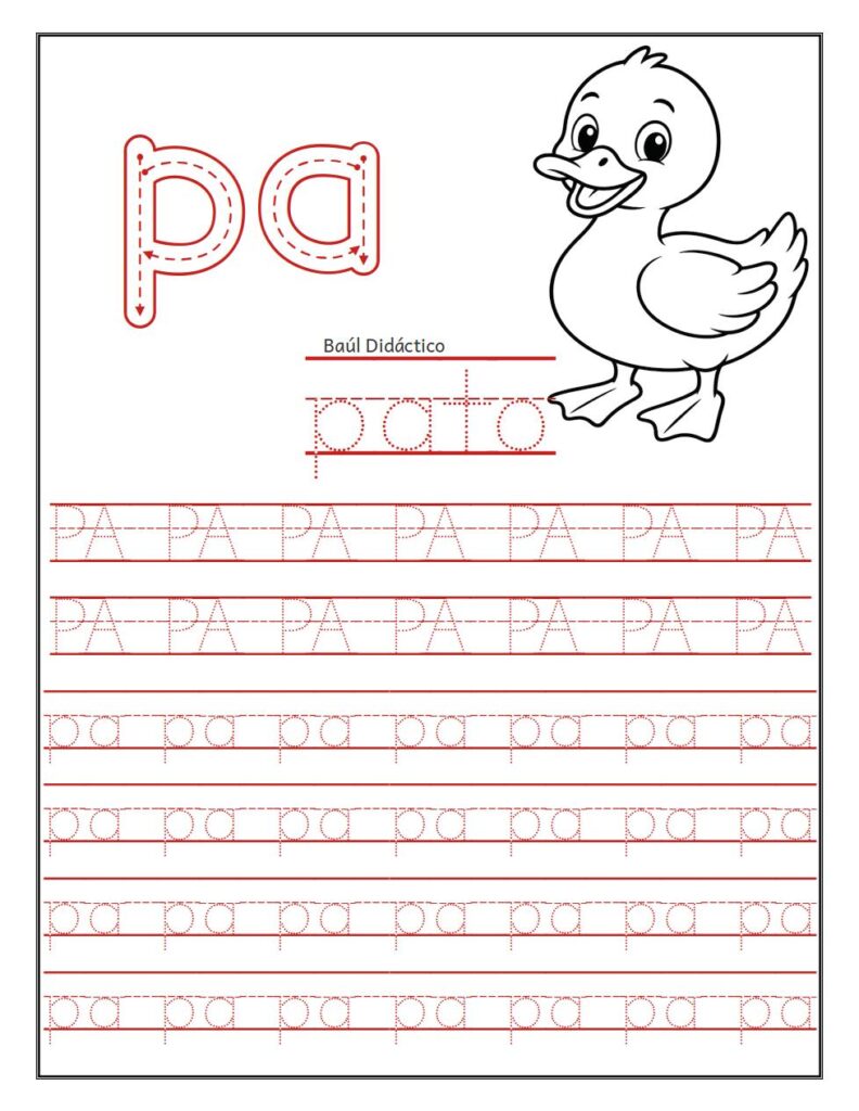 Sílabas con la letra P