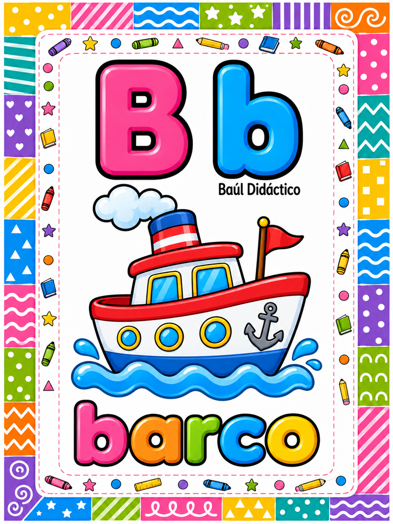 Abecedario ilustrado letra por letra