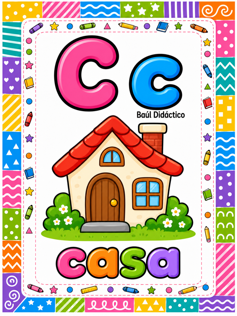Abecedario ilustrado letra por letra